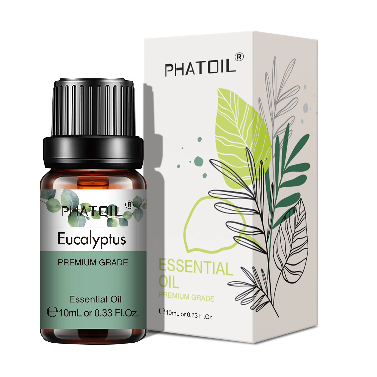 PHATOIL 10 ミリリットル純粋なエッセンシャルオイル - Home Fragrance Eucalyptus のレビューと価格