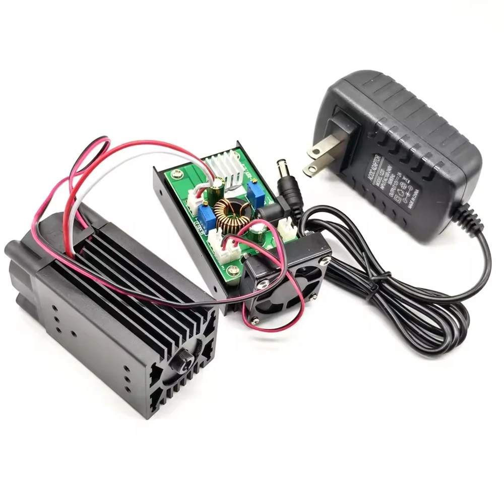 

532nm 2W 2000mW Green Laser Module Bright Warning Light Bird Repellent TTL Driver with 12V Adapter ﻿