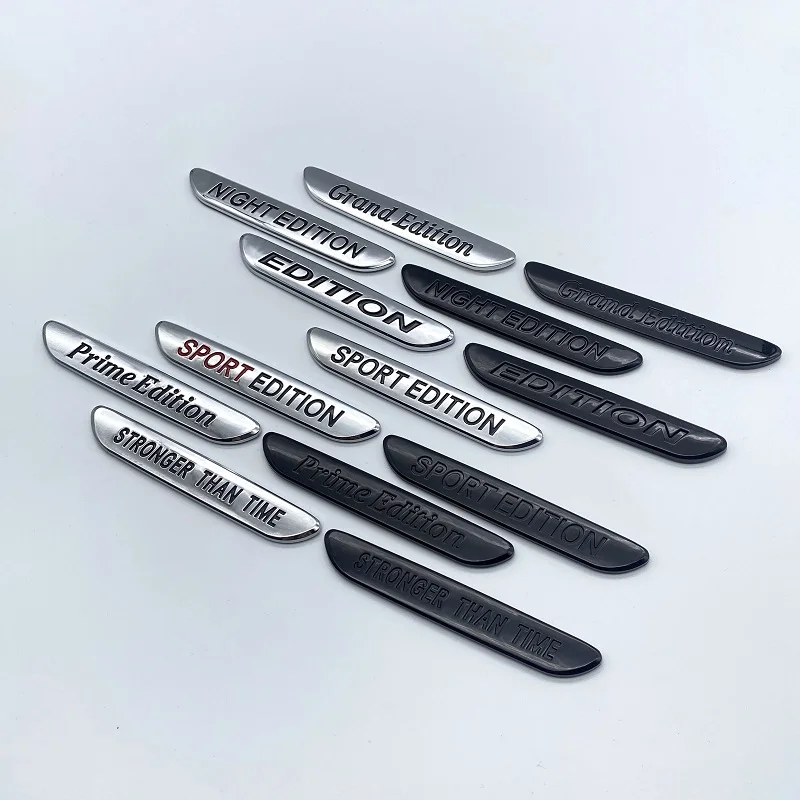 Edição esportiva edição noturna primeira edição lâmina superior abs emblema para mercedes benz carro fender lado emblema logotipo adesivo preto brilhante