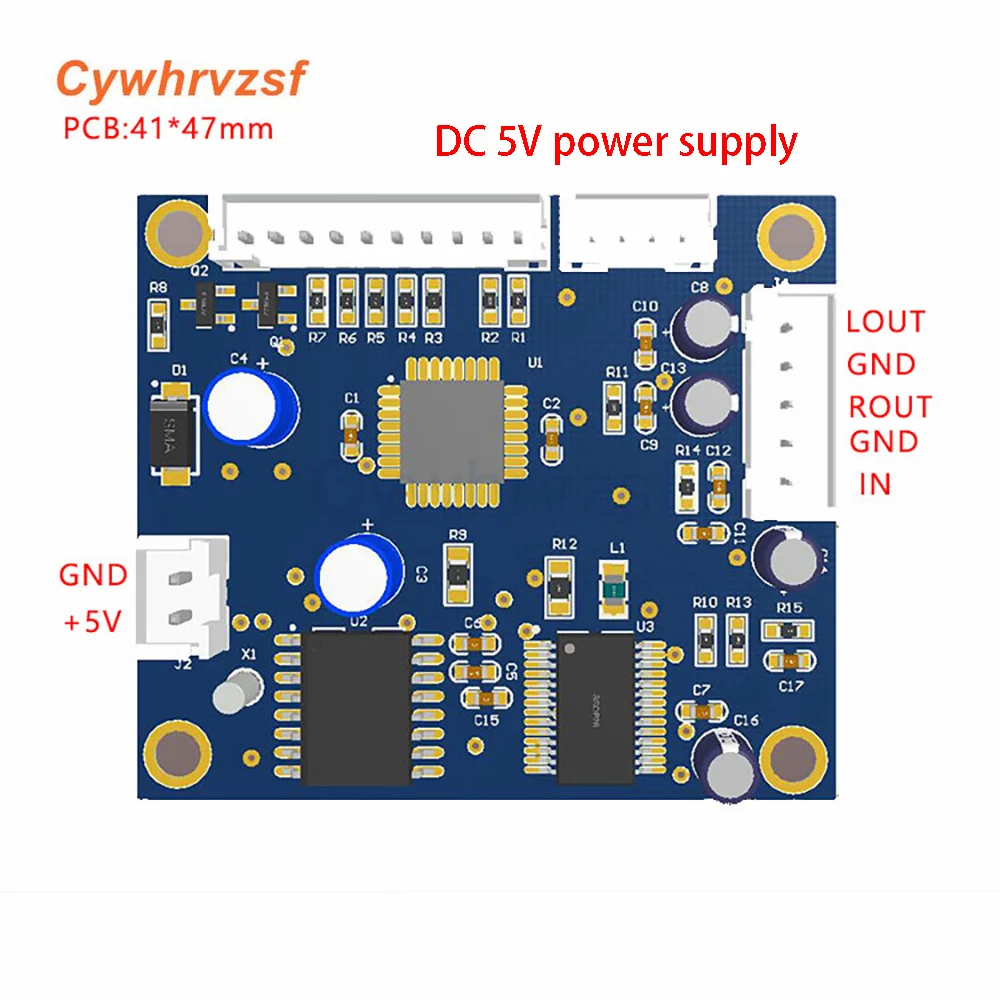 DSP Digital Reverb Module Karaoke Reverb Board Mixer Effector Module 0-99 100 Kinds of Effect