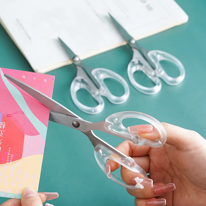 Stainless Steel Household Handmade Scissors Student Office Paper-cut Scissors Sharp and Small Sewing Scissors Household Tools