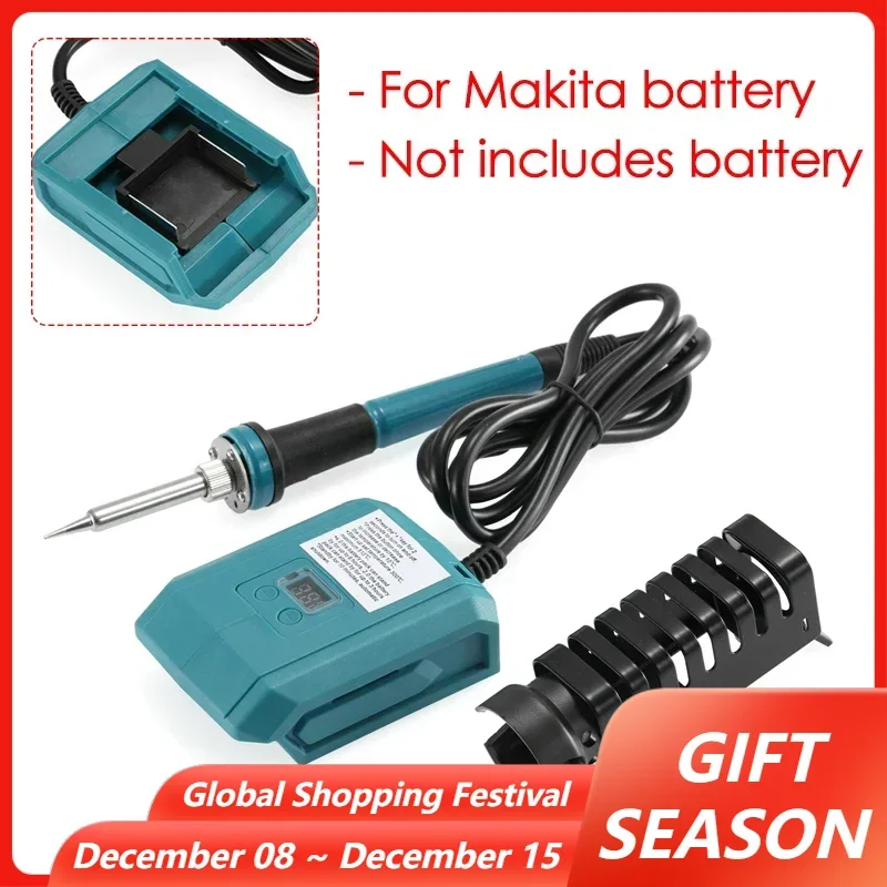 60W Rechargeable Soldering Iron 936 Head Inner Heat Fast Heating Soldering Iron Charging Tool Repair Welder for Makita Battery