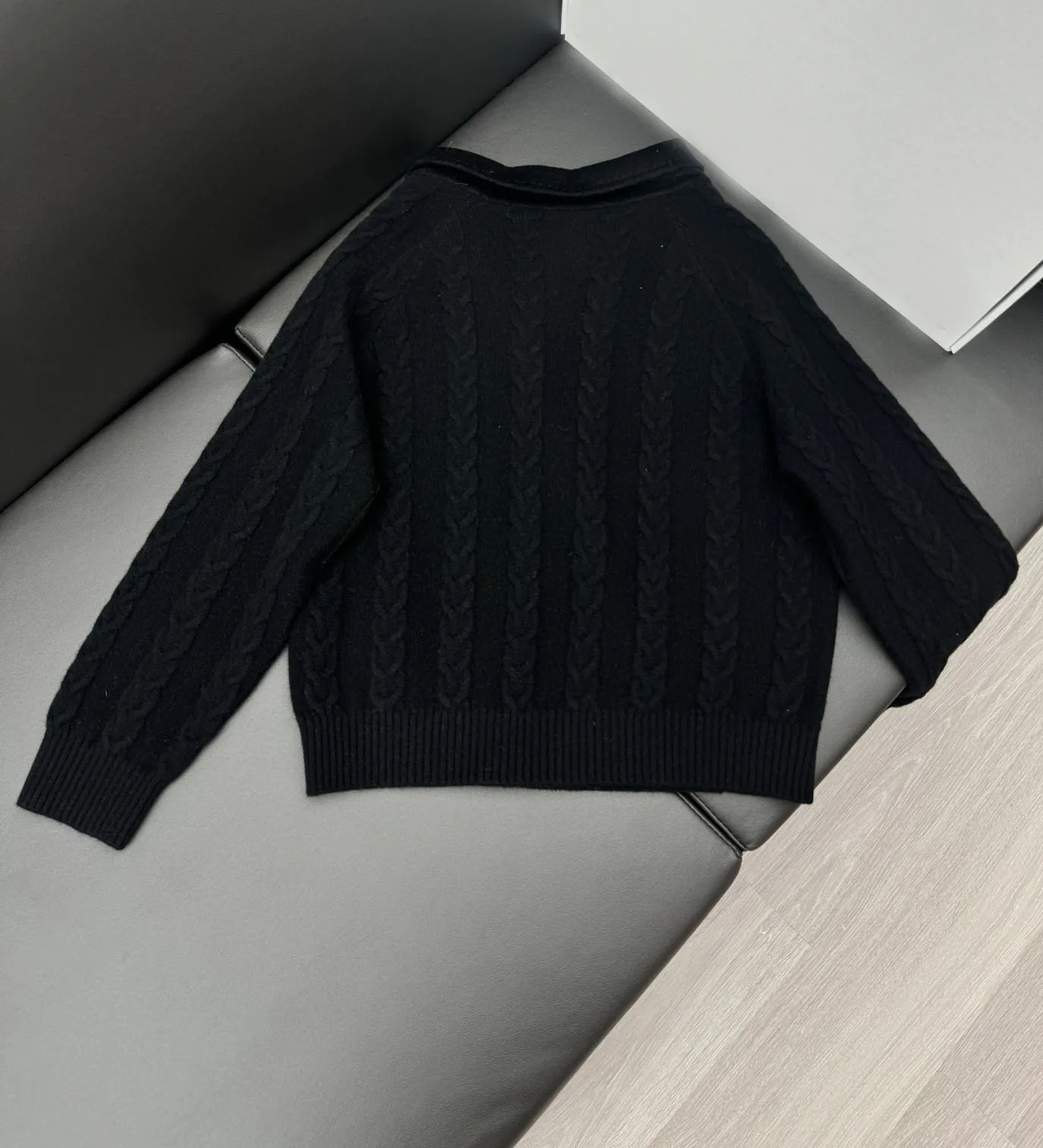 2024 Winter Fashion New Women\'s ClothingKnitted Stitching Cashmere Coat 100% Cashmere + 100% Wool Yarn 1010