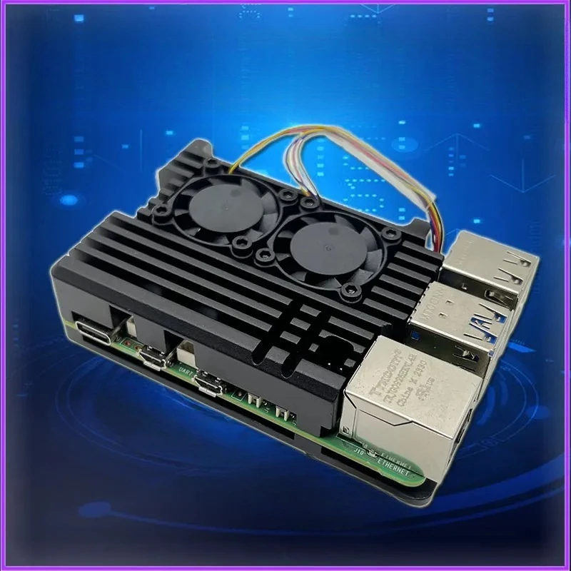 5 Aluminum housing Dual fan metal housing for RPI 5 Pi5