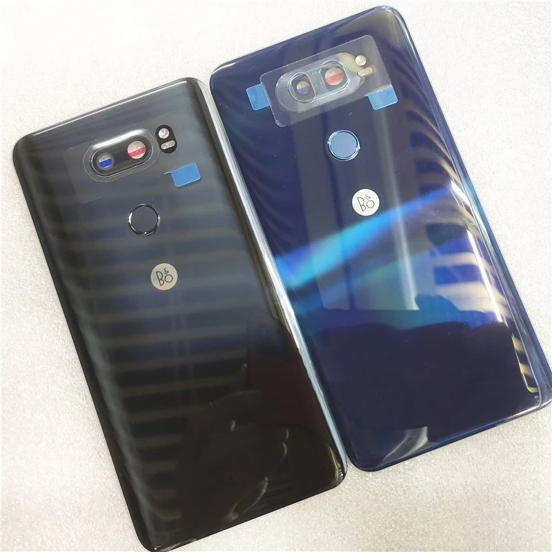 Rear Door Battery Cover Housing Case For LG V30 Back Cover with Camera Lens Fingerprint Flex Repair Parts