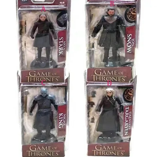 Game of thrones Character Jon Snow Night King Daenerys Targaryen ARYA STARK 18cm PVC figure Model Doll Toys