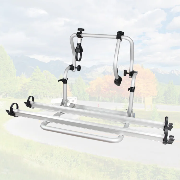 Good Quality Telescopic RV Bicycle Rack Suitable B-type Car Caravan Rack Aluminum Alloy Bicycle Rack for Camper