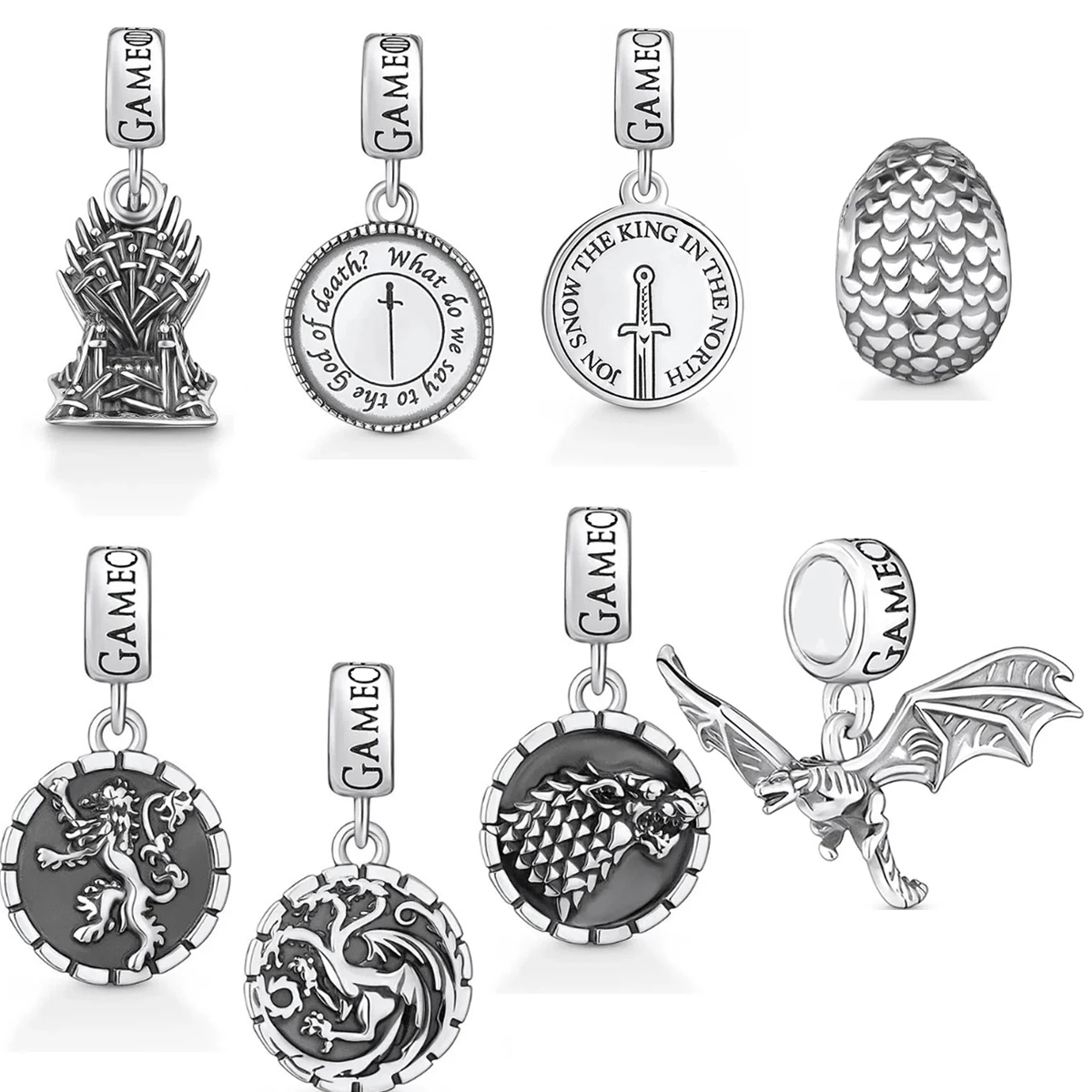 

Лидер продаж MINISO 925, серебряный шарм, стул-дракон, яйцо, кулон, оригинальный браслет, ожерелье, бусина «сделай сам», для женщин, безделушки