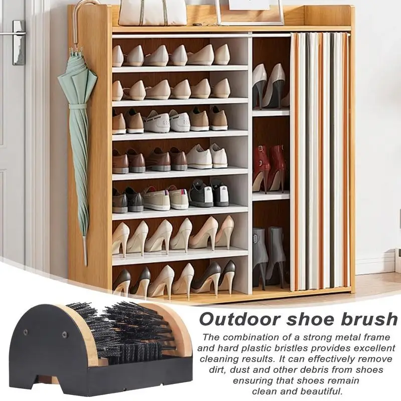 Outdoor Shoe Scraper Multi-Function Garden Snow Shoe Mud Brush Household Cleaning Brushes For Sneakers Rainboots Snowshoes