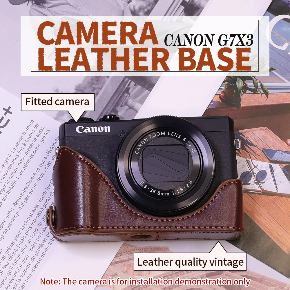 Suitable for Canon mirrorless G7X3 base, stylish, portable and versatile student camera bag