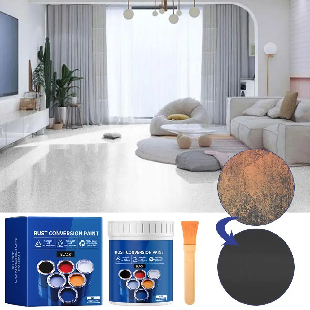 

300 г Бытовая антикоррозийная краска Бытовая металлическая водостойкая нержавеющая износостойкая ремонтная многоцветная дополнительная краска