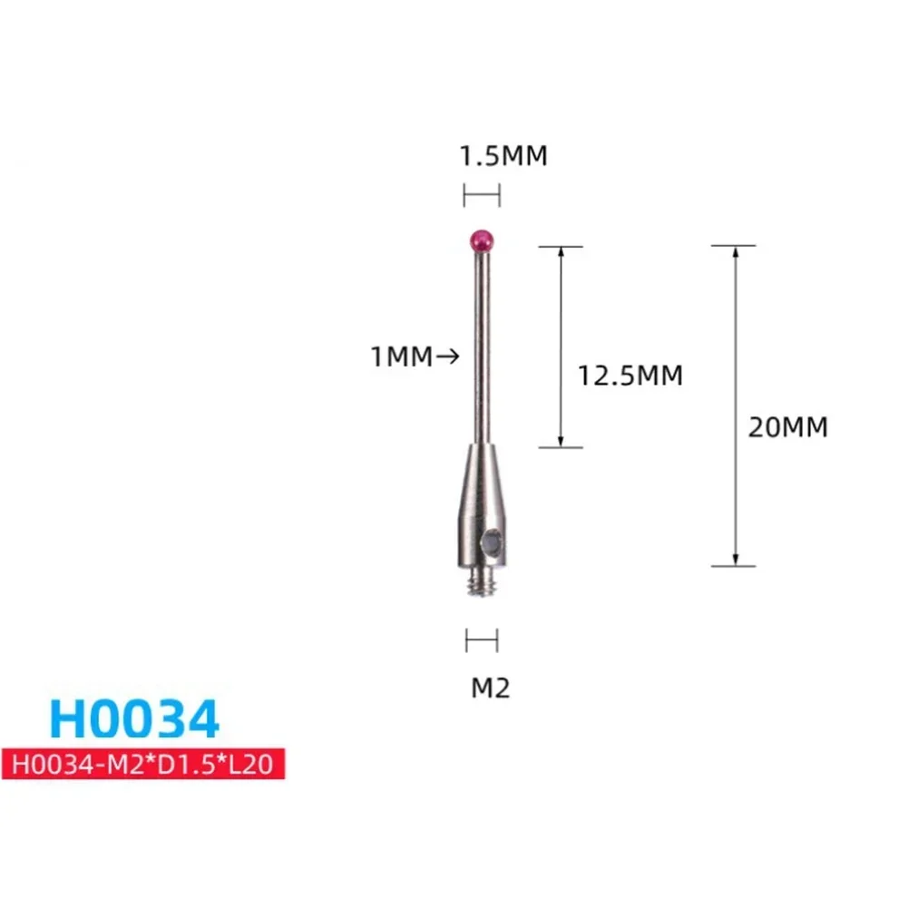 Imagem -05 - Bola Cmm Stylus Rosca Cnc Medição Sonda Ponto Stylus Contato H7805 H1345 H7806 H0033 H7808 H8663 H0034 H0035 Cmm Probe m2