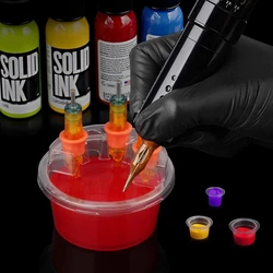 20pcs/box Tattoo Dip Leak-Proof Rinse Cup Blending Rinsing Diluting Drying Ink Tattoo ink Clean Tip Cartridge Dip Cleaning Cup