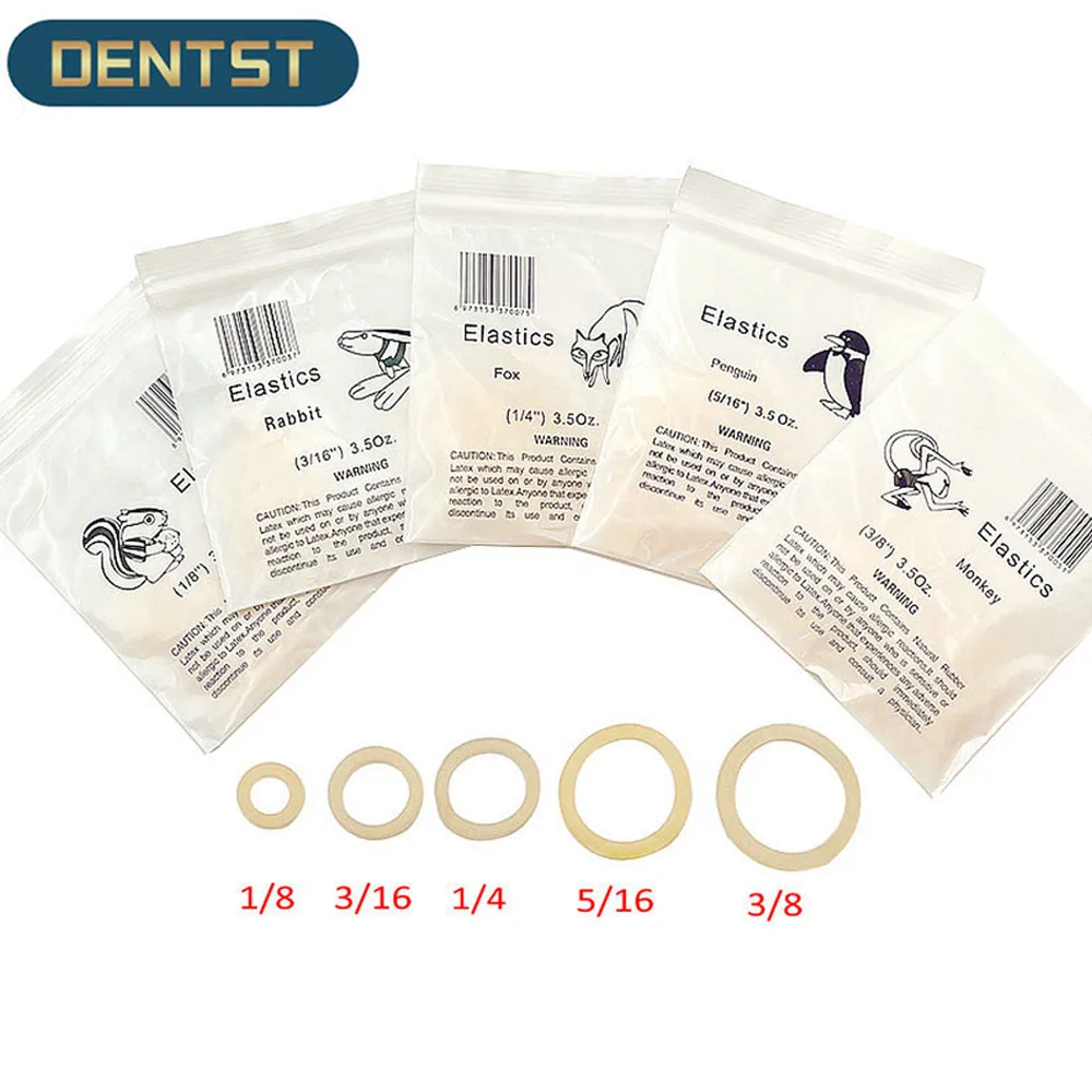 Dentst dental 5000 stücke hochwertige Zoo Park Gummiband kiefer ortho pä dische Gummibänder Traktion O-Ring Dental materialien Werkzeuge