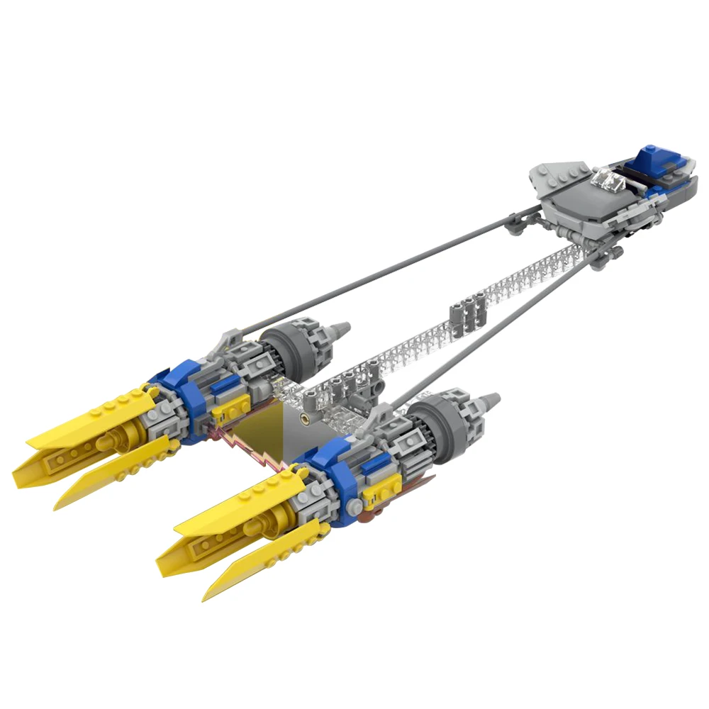 MOC Anakin’s Podracer set 75258 MOD Building Blocks Movies and Game Spacecraft Assemble Bricks Model For Kids Birthday Gift