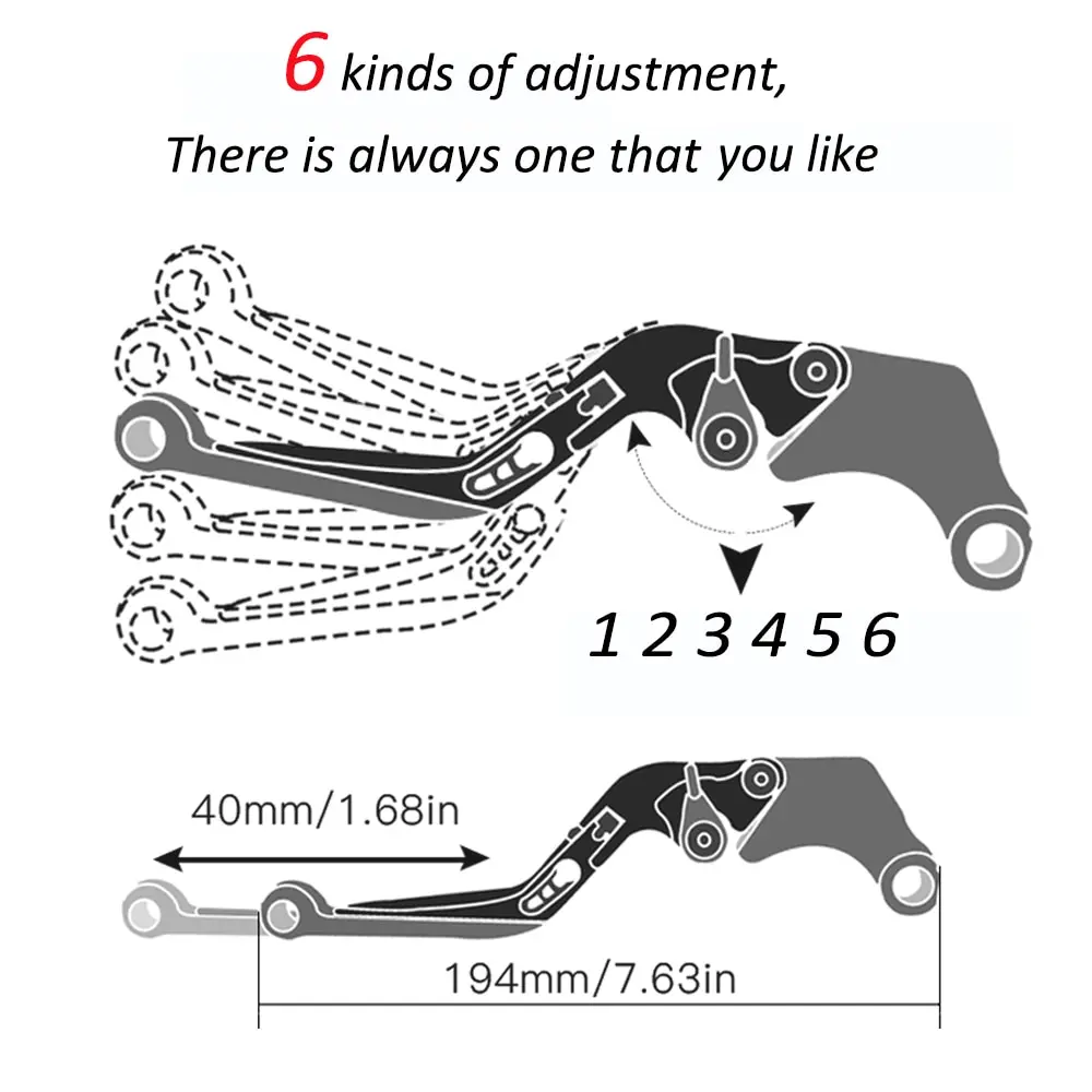For SUZUKI TL1000R TL 1000 R 1998 1999 2000 2001 2002 2003 Motorcycle Accessories CNC Adjustable Folding Brake Clutch Levers view 6