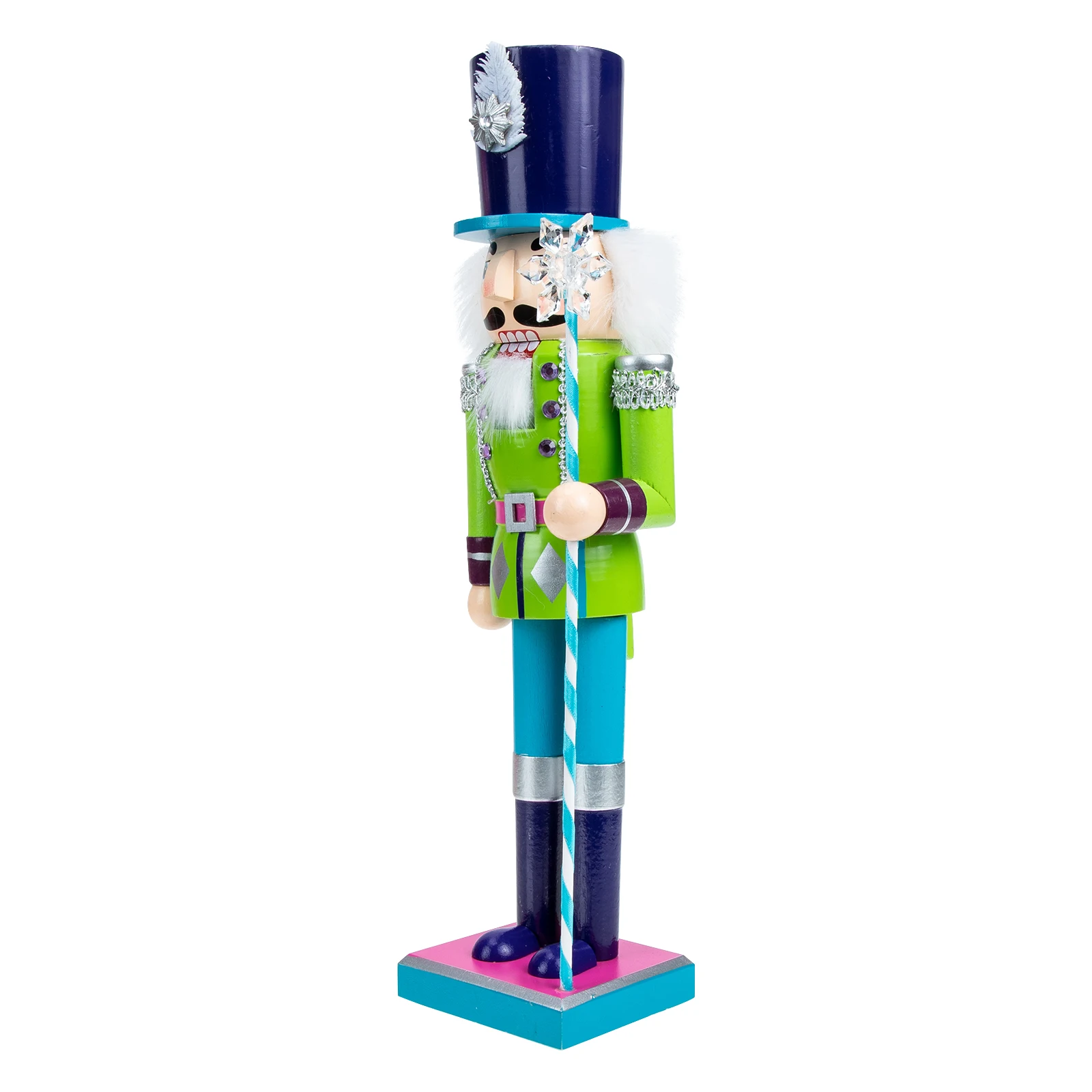 

Christmas Nutcracker Soldier Ornament Toy Decorations Outdoor Craft Patriotic Nutcrackers Wood for