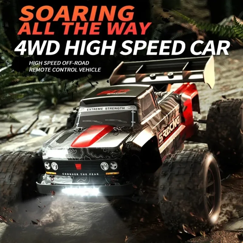 Q146 1:16 50KM/H 4WD RC Car With LED Remote Control Cars High Speed Drift Monster Truck for Kids VS Racing Vehicle Drift Toys