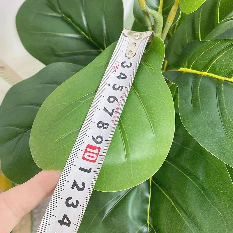 59in großen Ficus baum künstliche Pflanzen gefälschten Baum Kunststoff Banyan Blätter echte Berührung Banyan Baum Blätter für Home Office Shop Dekor – Detail 11