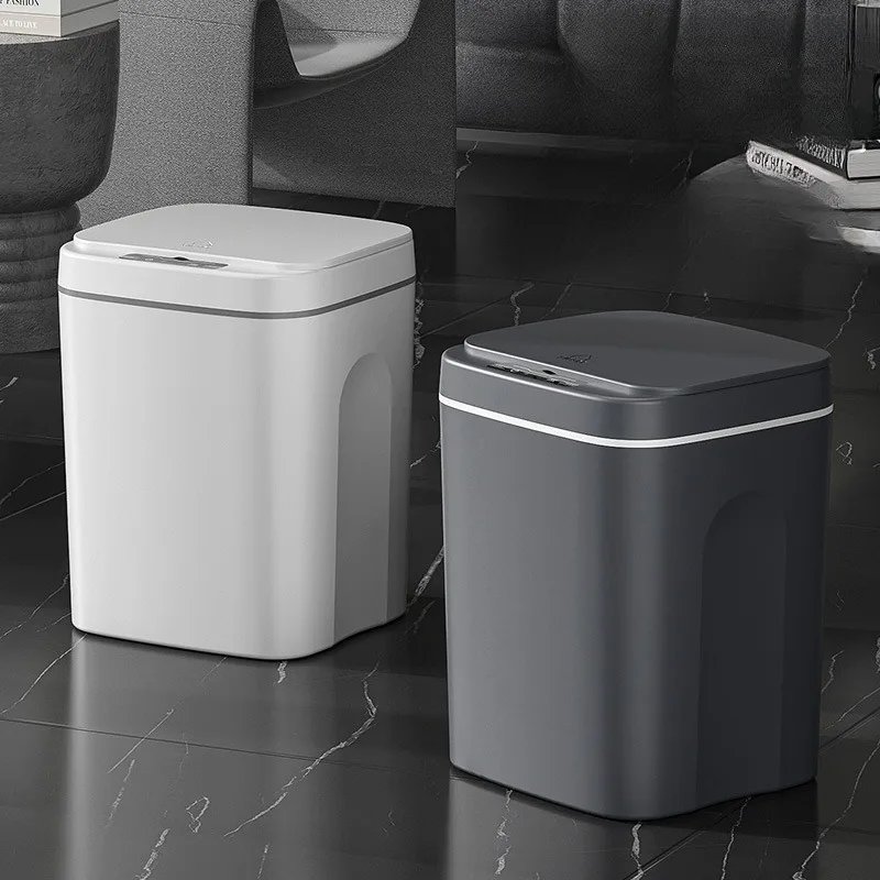 

Smart Trash Can with Automa Sensor, Electric Waste Bin, Waterproof Wastebasket for Kitchen Recycling, Bathroom Dustbin, 12L