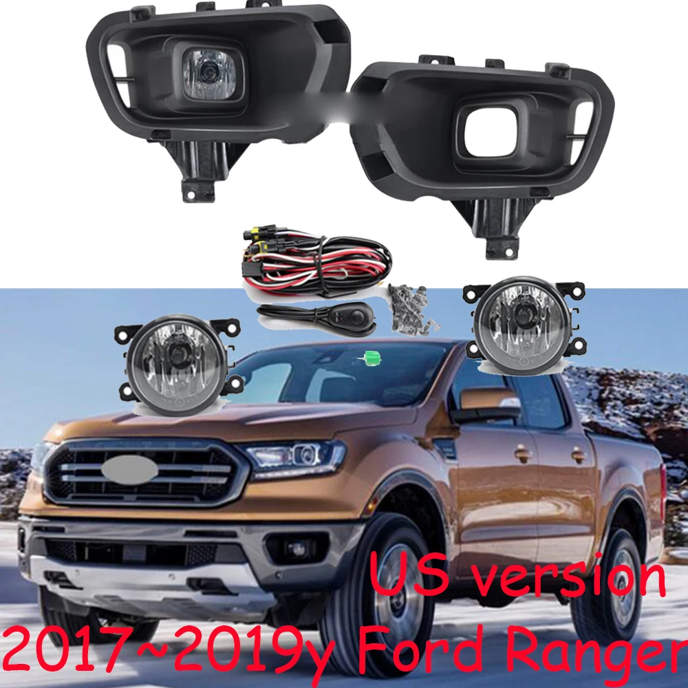 

US car bumper headlight for ford Ranger fog light Everest 2017~2019y halogen bulb Wire of hanress Headlamp ranger fog lamp