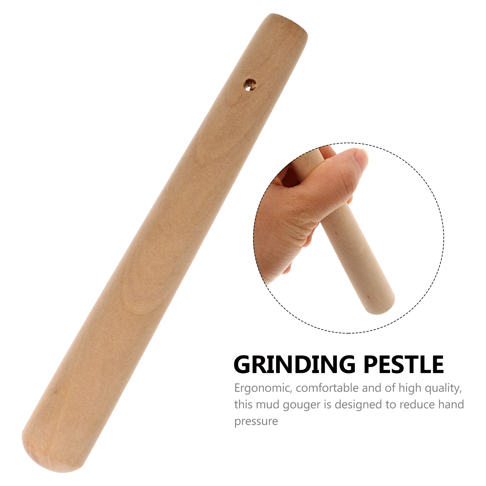 

Grinding Rod 3 Pcs Wooden Muddler Long Handle Manual Food Mashers Baby Puree Sauce Lotustree Durable Pestle