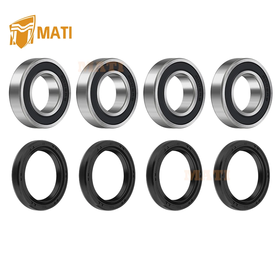 

2 комплекта подшипников и уплотнений передних колес для Kawasaki Mule 3000 KAF620 2001-2008 Mule 4000 KAF620 2009-2023 92045-3707 92045-0105