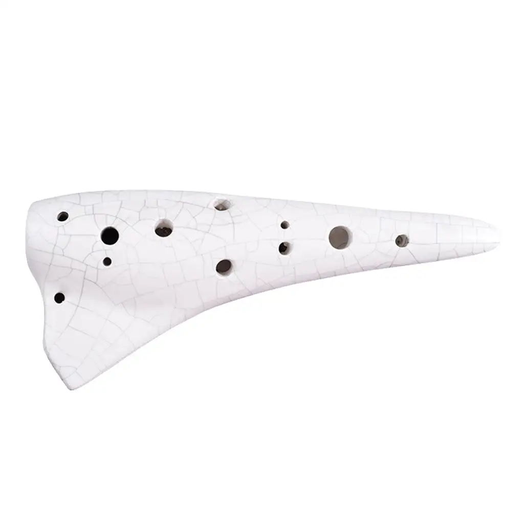 Advanced 12 Holes C Key Ceramic Ocarina Quality Sound Handmade Novelty Instrument for Music Lovers Gift