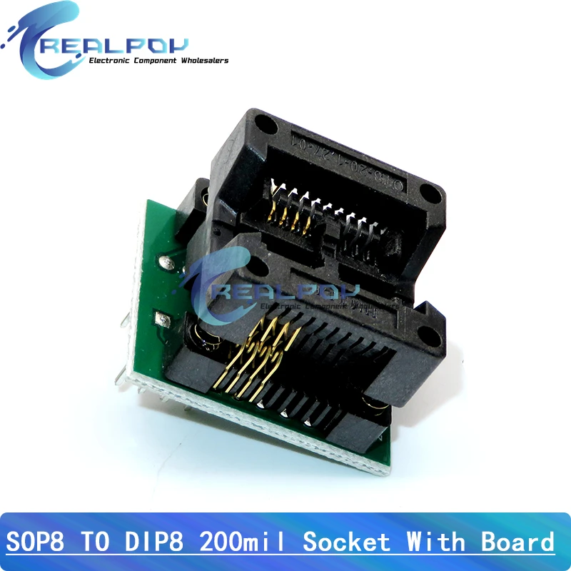 SOP16 to DIP8 Wide-body Seat Wide 150mil 200mil 208mil 300mil Programmer SOP8 Adapter Socket for EZP2010 EZP2013 CH341A IC test