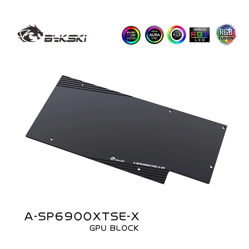 Bykski GPU bloque de agua para Sapphire Radeon RX6900XT NITRO + enfriador GPU de edición especial, con placa trasera bloque VGA A-SP6900XTSE-X