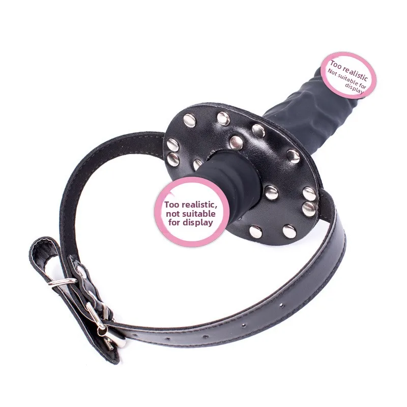 Deep Throat Practice Silikon-Doppelkopfdildo, Mundstopfen, kurz und verlängert, Verkauf von lustigen Mundballen