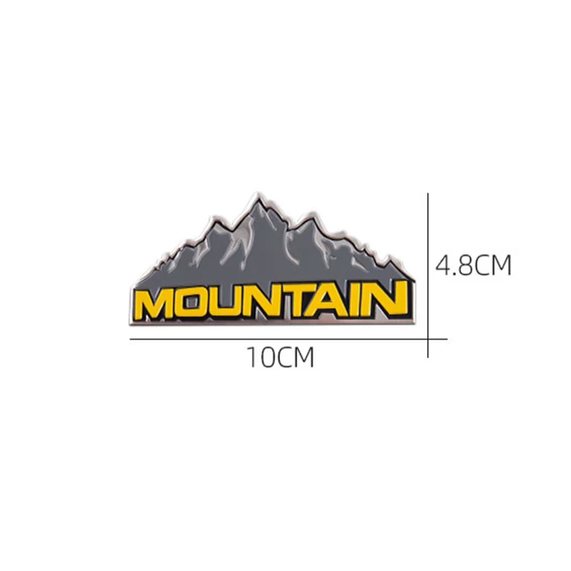 Metal Snow Mountain Rear Emblem Discovery Decal Stickers Universal for Jeep Wrangler JK Compass Grand Cherokee Patriot Renegade