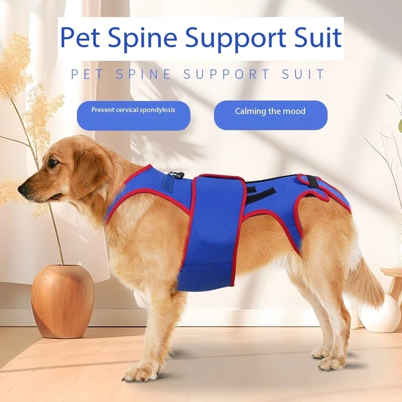 Pet Spinal support suit Old dog Prevention of cervical spondylosis Pet comfort suit Traction harness