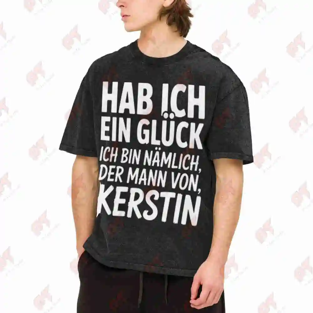 Kerstin's Partner Casual Vintage Washed Tee Pure Cotton T-Shirt