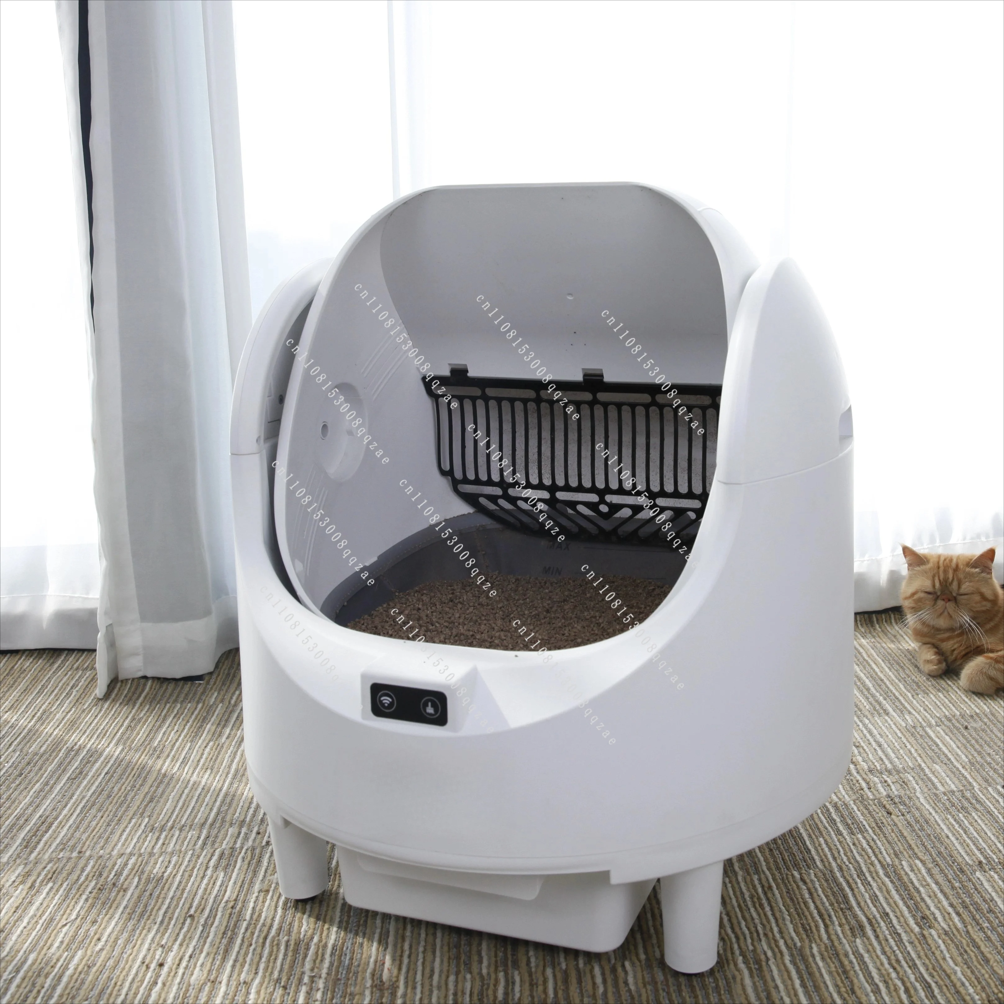 Wholesale Self-Cleaning Pet Toilet Extra Large Automatic Waste Box With Tuya Safe Alert Smart Health Monitor