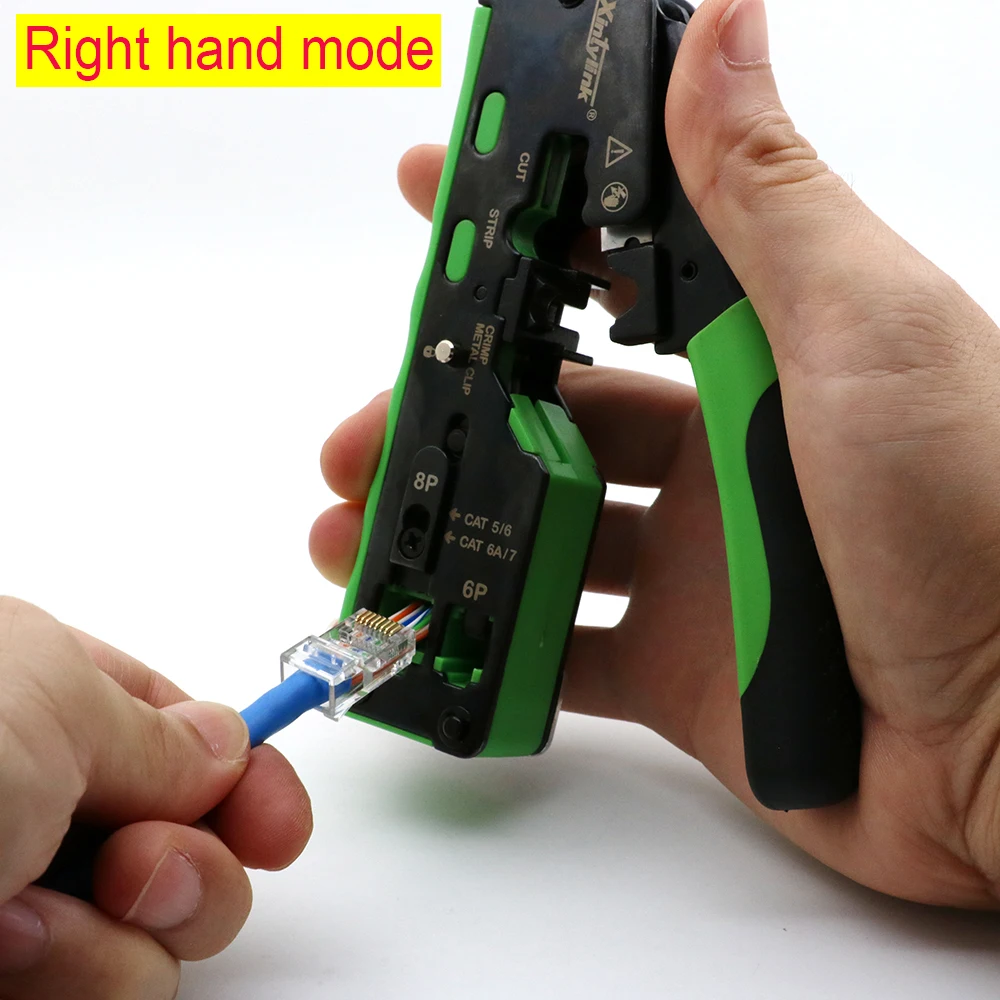 rj45 cat5 cat6 cat6a cat7 crimper crimping hand tools network clip networking stripper rg45 ethernet cable crimp clamp tongs cut