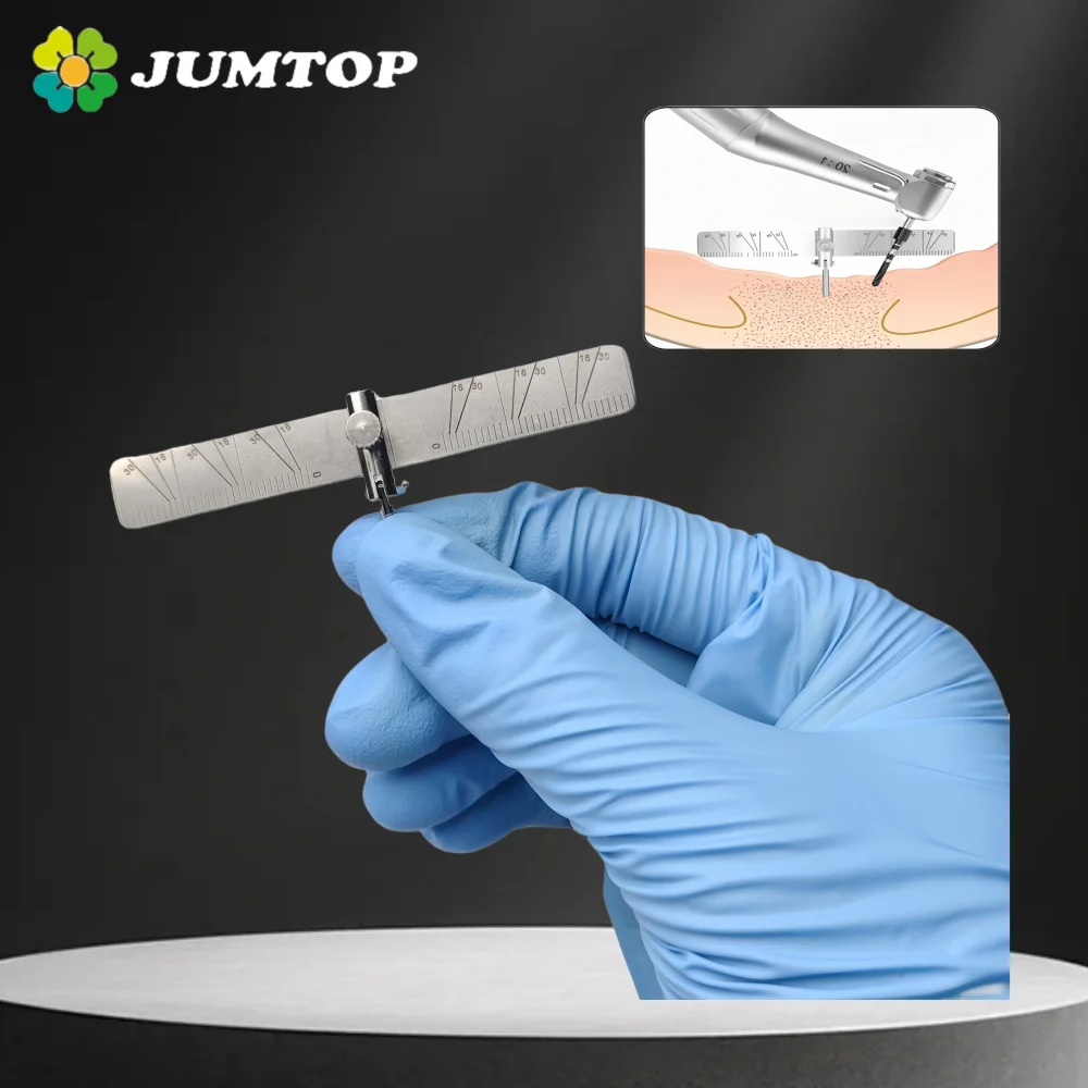 

2PCS Dental Implant Locating Guide Surgical Planting Positioning Locator Angle Ruler Guage 135℃ Autoclavable Dental Supply