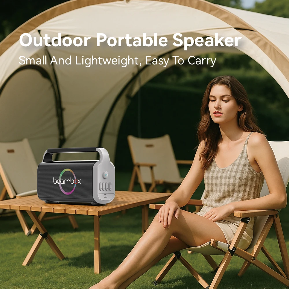 Altavoz de Karaoke portátil Popular de 30W, iluminación LED RGB, nuevo modelo privado, gran potencia con opción de dos micrófonos, 2025