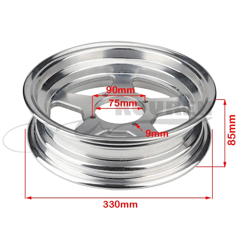 4 hole 2.75-12 Front & 3.00-12 Rear Dirt bike Pit Bike 12inch Vacuum Wheel Rim  and  ainwheels