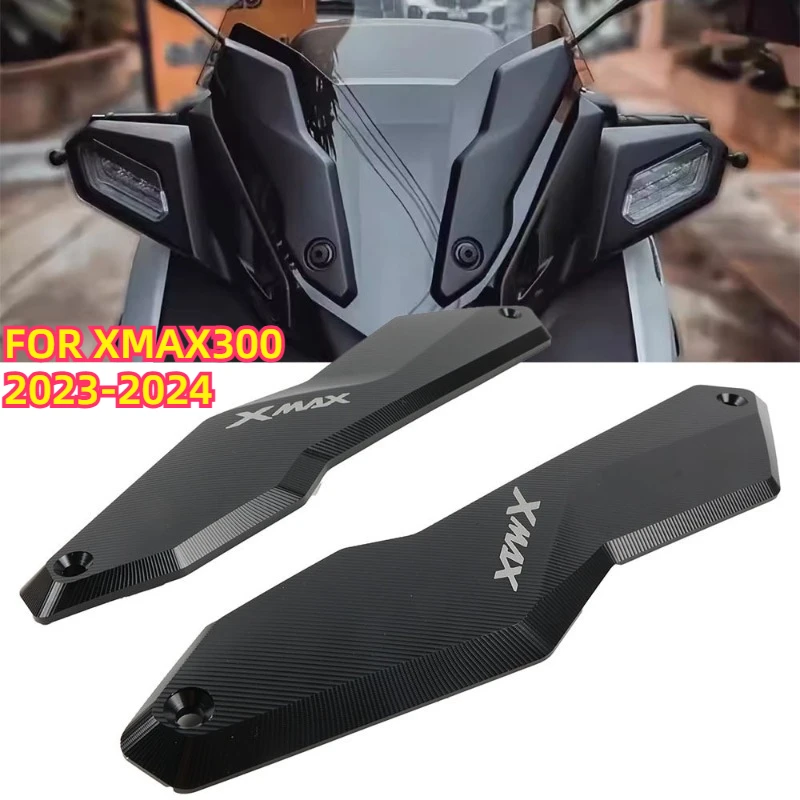 

CNC Aluminum Front Windshield Decorative Bracket Protective Cover For XMAX300 2023-2024