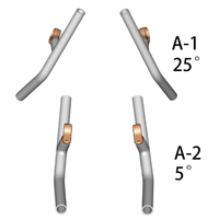 Carbon Fiber With Mountain Bicycle Handle Converted To Road Bend Handle Small Bike Handle Extended By 5 ° 25 ° Modified Parts