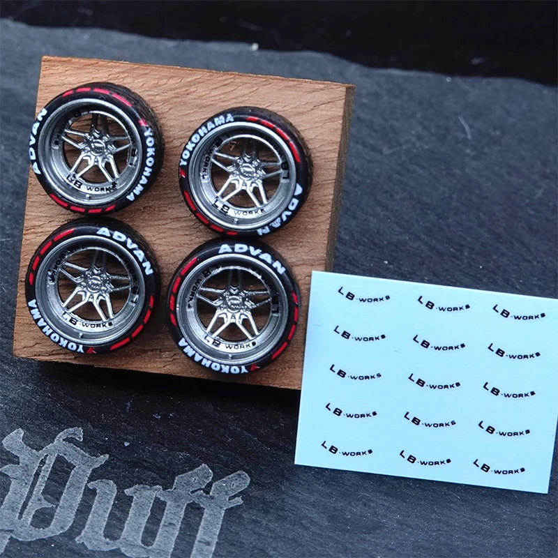 PuffStudio_1/64 Hub Diameter 8.5/8.8mm Plug-in Hub Suitable for 1:64 Car Model Modification Accessories view 6