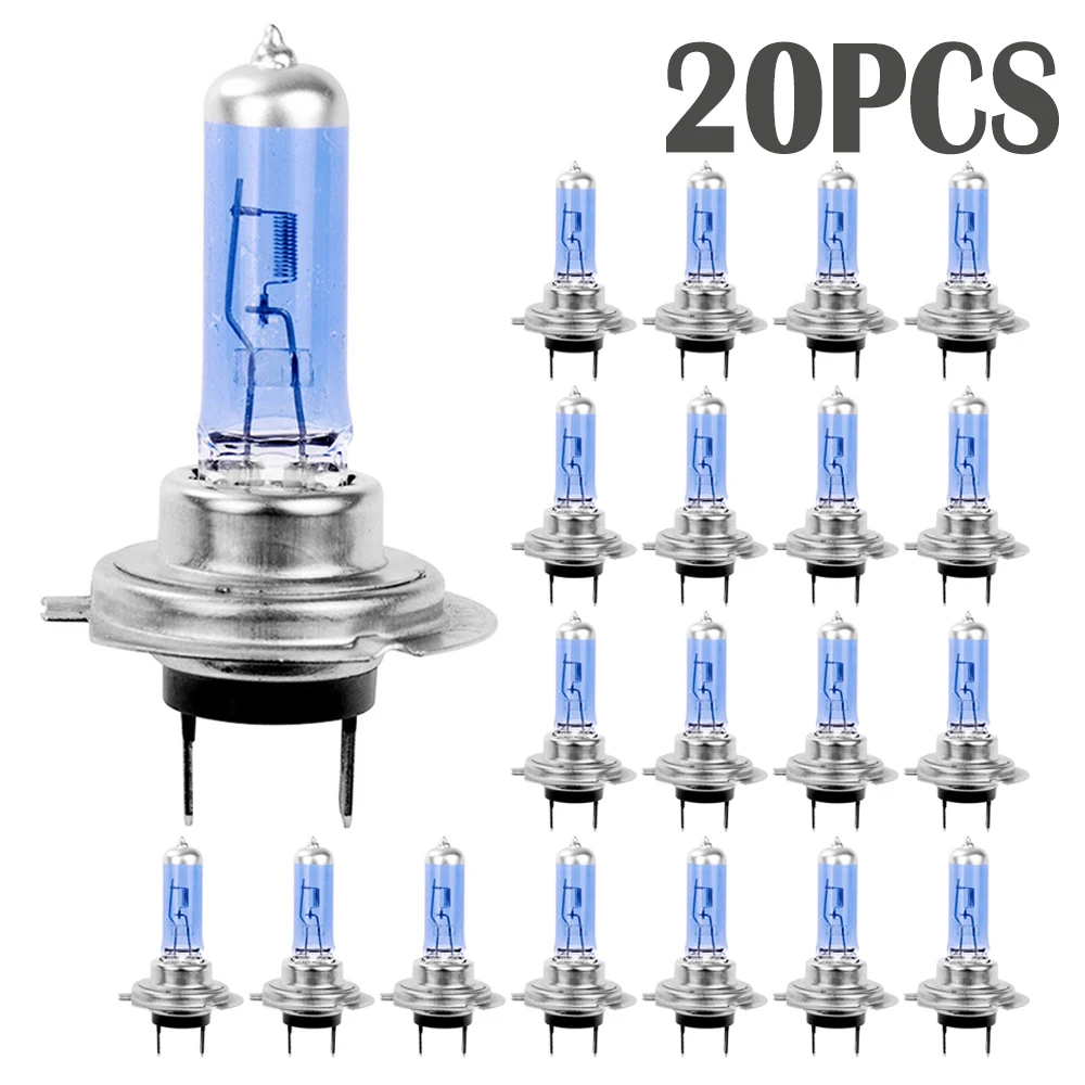 

20PCS/Set H7 100W 12V Car Fog Light Halogen Bulbs Super Bright Car Headlight Bulbs Auto Parking Lamp Led Bulbs Car Accessories