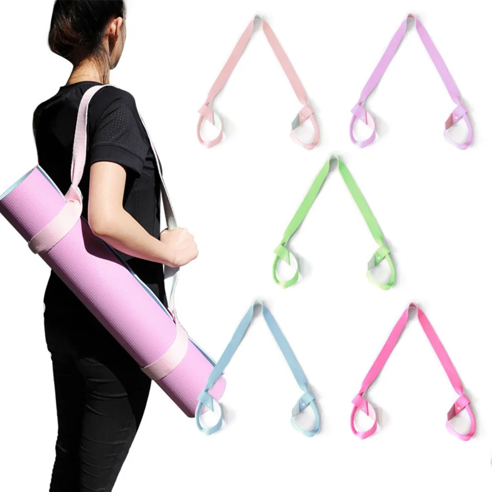 Shoulder Straps Yoga Mat Carrying Strap Adjustable Portable Adjustable Yoga Mat Belts Colorful Elastic Yoga Mat Shoulder Carrier