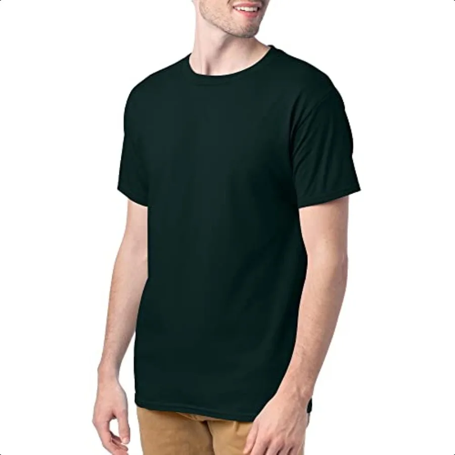 Hanes - Camiseta Comfortsoft para hombre, paquete de 4
