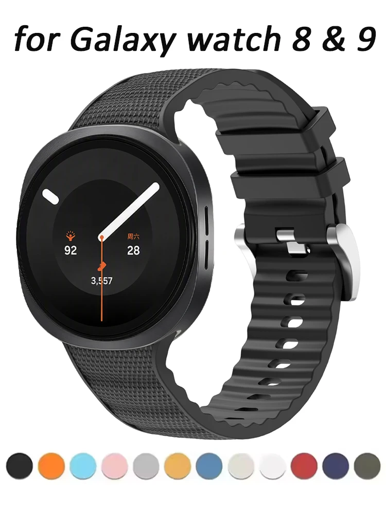 PeakForm Armband für Samsung Galaxy Watch 9/8/8 Classic 46mm Silikon Sport Correa Armband Gürtel Galaxy Watch 9 40mm 44mm Armbänder
