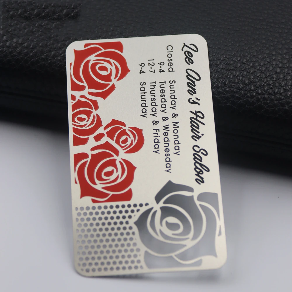 Customized query 2025 Customizable Business Gift Companies Advertisement Durable Metal Visit Cards With Free Personalized Name D