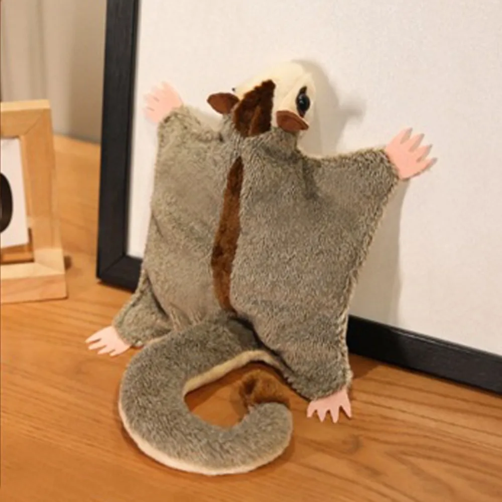 

Funny Magnetic Sugar Glider Stuffed Fluffy Flying Animal Cotton Doll Cute Animal Australian Flying Squirrel Doll Birthday