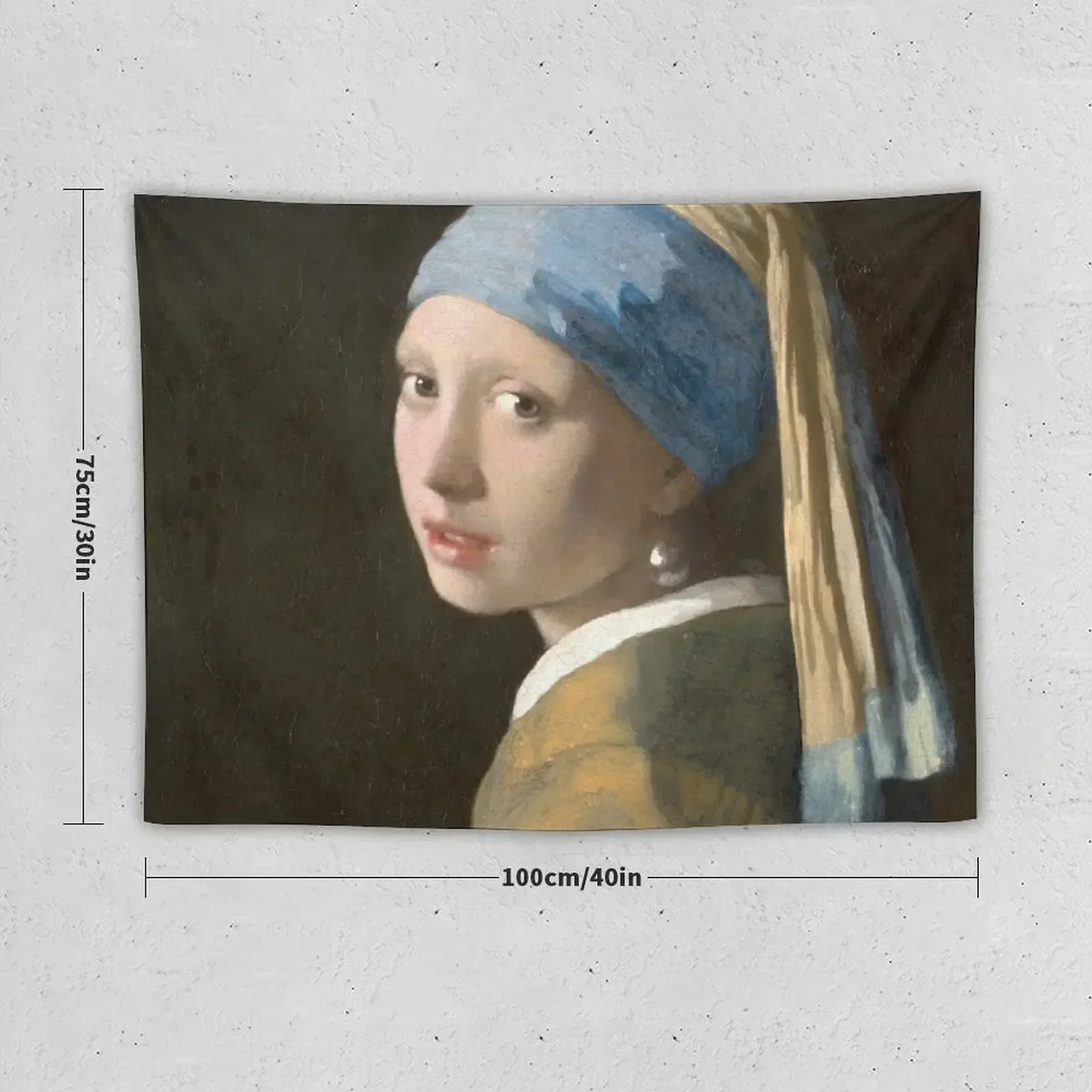 Girl with a Pearl Earring (HighRes) Tapestry Room Decorator Japanese Room Decor Bedroom Organization And Decoration Tapestry