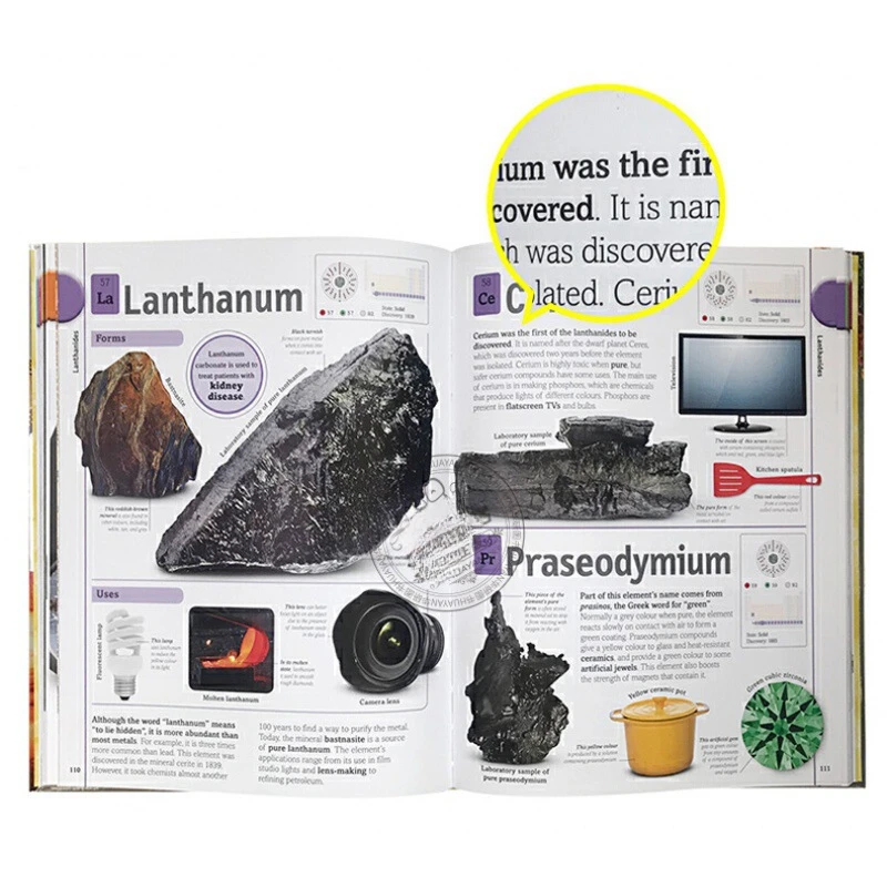 Original Children's Science Popularization Books, Periodic Table of Elements, DK Coloring English Encyclopedia, Picture Book